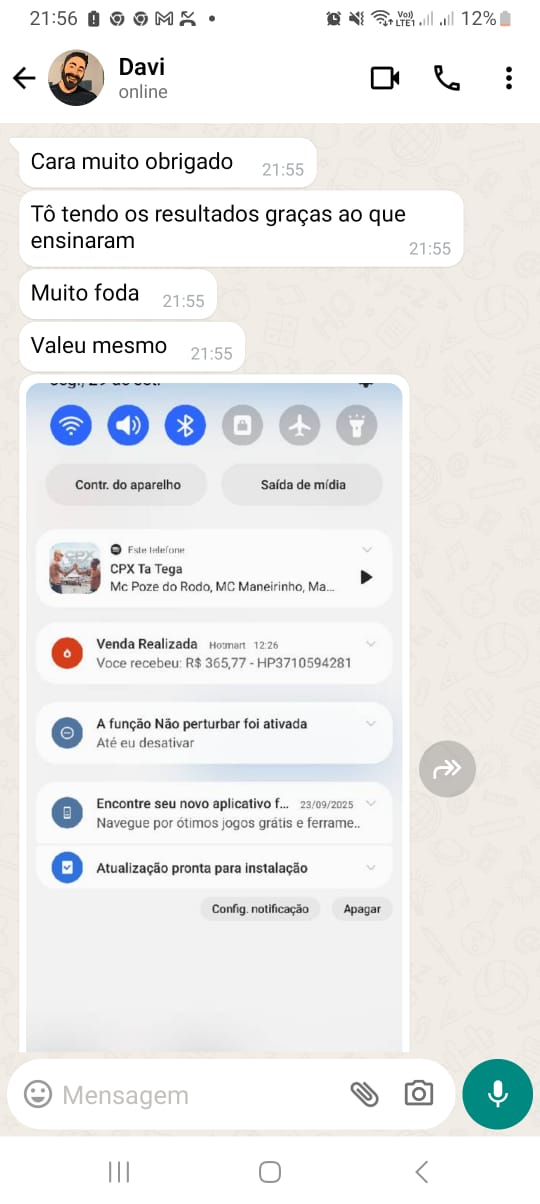 Depoimento de cliente
